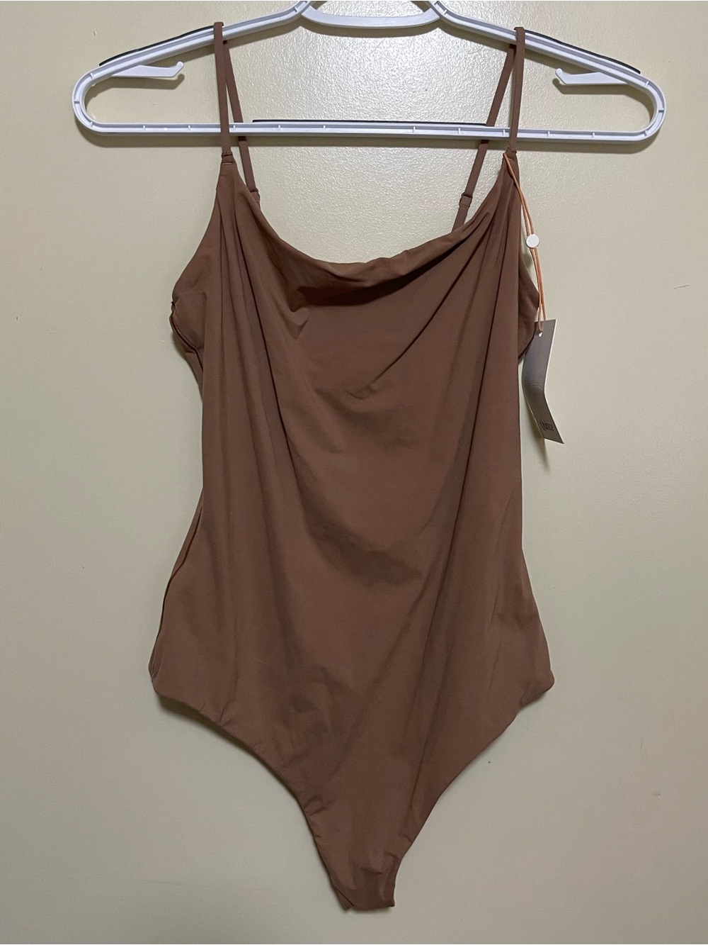 Quince Brown Bodysuit with Adjustable Straps